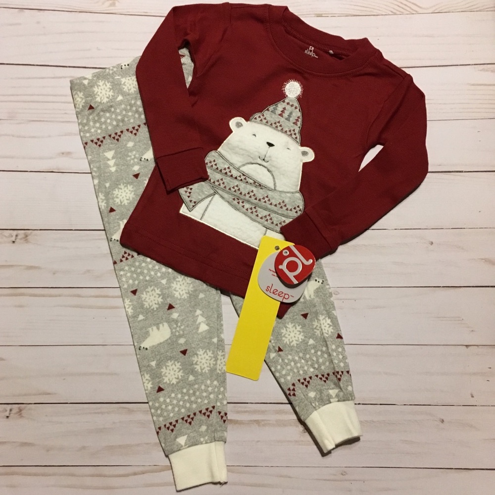 Petit Lem NWT Bear Print Pajamas Size 12M